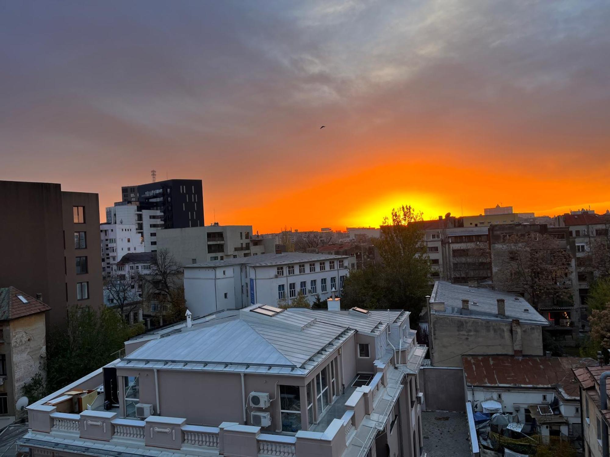 Terrace View Downtown Studio Bukares Bagian luar foto