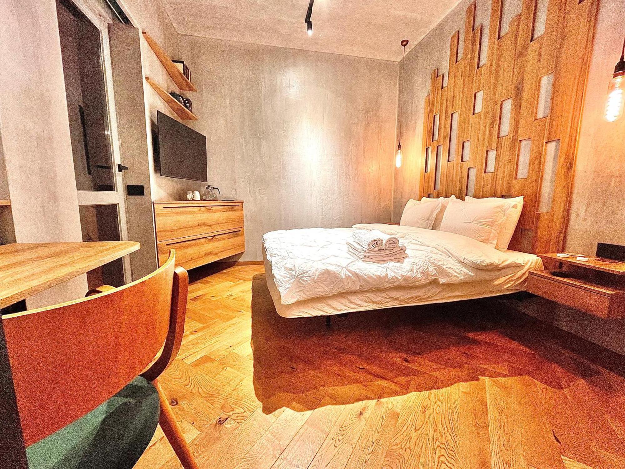 Terrace View Downtown Studio Bukares Bagian luar foto